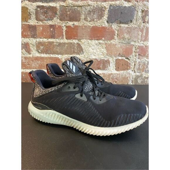 Adidas Alpha Bounce Black/Leopard Athletic Shoes Womens Size 7 CLU 600001 - Picture 1 of 13